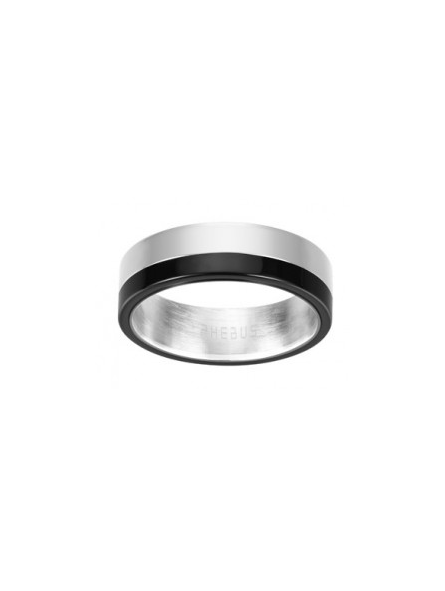 Bague Acier Ceram Noir