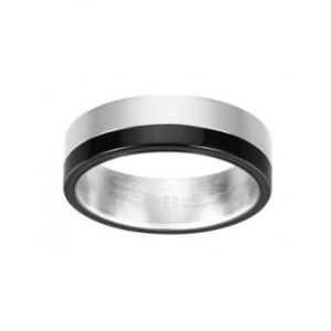 Bague Acier Ceram Noir