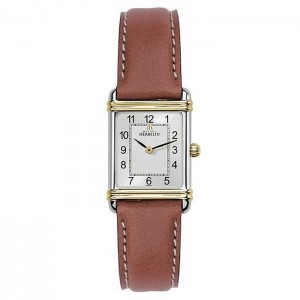 Montre Femme HERBELIN 1925 Esprit Art Déco Argent Cuir - 17478T22GD