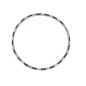 Collier Homme Phebus Acier Blanc Et Carbone - 75-0077