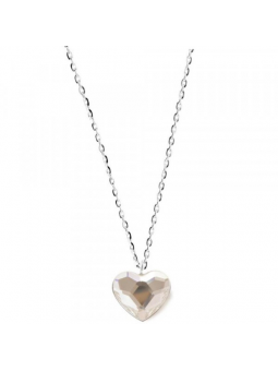 Collier Coeur Blanc Pur