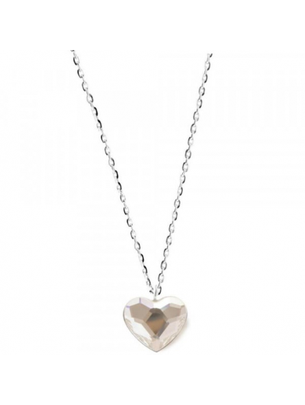 Collier Coeur Blanc Pur