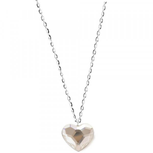 Collier Coeur Blanc Pur