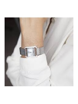 Herbelin - Montre Femme Vème Avenue - Bracelet maille milanaise - Ref 17137AP19B