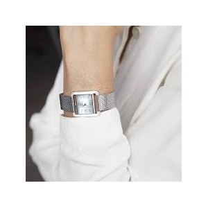 Herbelin - Montre Femme Vème Avenue - Bracelet maille milanaise - Ref 17137AP19B
