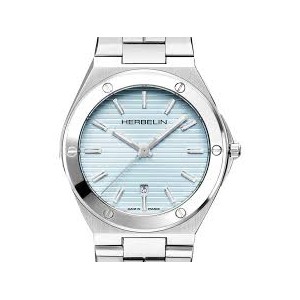 Montre Femme HERBELIN Cap Camarat Bleu Clair Acier - 14545B25