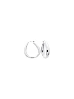 Boucles D'Oreilles Électroformées Argent Rhodié