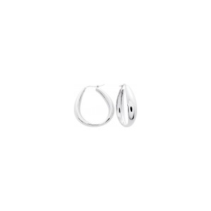 Boucles D'Oreilles Électroformées Argent Rhodié