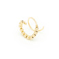 Boucles D'Oreilles Une Boucle D'Oreille Anneau Double - Fruits D'Or 7Fodb100Dt - Marque Yay  Plaqué Or - Couleur Jaune -