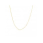 Collier Simple Diamant Brut Blanc 6Disi101 - Marque Yay  Plaqué Or - Couleur Jaune - Diamant