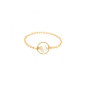 Bague Femme Yay Chaînette Swan Étoile Blanche Nacre Plaqué Or T52 - 2Swet101S Bague Femme Yay Chaînette Swan Étoile Blanche Nacre Plaqué Or T52 - 2Swet101S