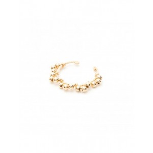 Boucles D'Oreilles Faux Piercing Dentelle Simple 9Desi100 - Marque Yay  Plaqué Or - Couleur Jaune -