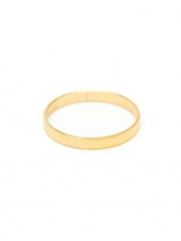Bague Essentielle Plate - T52 1Espl100S - Marque Yay  Plaqué Or - Couleur Jaune -