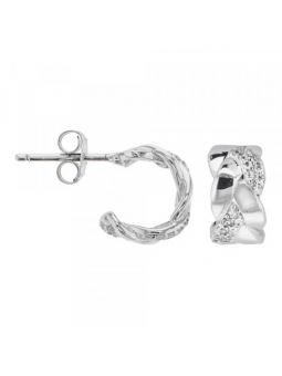 Boucles D'Oreilles Bijou Collection 1019498 - Marque Collection Elsass Bijouterie   - Couleur Blanc Oxyde De Zirconium