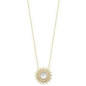 Collier Avec Pendentif Soleil Et Nacre - Plaqué Or