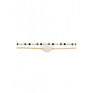 Bracelet Maille Fantaisie - Plaqué Or