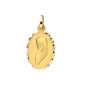Pendentif Médaille Vierge Ovale Dentelee/Bapt 06 1000773 - Marque Collection Elsass Bijouterie Or 750/1000 - Couleur Jaune - Pendentif Médaille Vierge Ovale Dentelee/Bapt 06 1000773 - Marque Collection Elsass Bijouterie Or 750/1000 - Couleur Jaune -