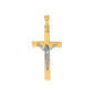 Croix Christ bicolore -  Or 750/1000 - 10000831