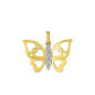 Pendentif 3 Diamants 0,015 Bicolor Or750