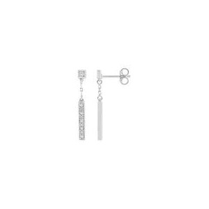 Boucles D'Oreilles Diamant Or 750 - Rx313Gb4