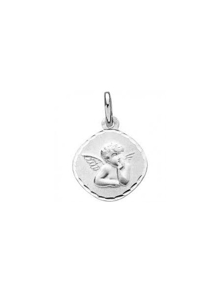 Pendentif Médaille Ange Losange Or Blanc 1000768 - Marque Collection Elsass Bijouterie Or 750/1000 - Couleur Blanc Pendentif Médaille Ange Losange Or Blanc 1000768 - Marque Collection Elsass Bijouterie Or 750/1000 - Couleur Blanc