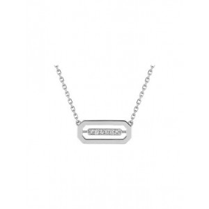 Collier Or Blanc Diamant - S18.51112 S18.51112 - Marque Collection Elsass Bijouterie  Or 750/1000 - Couleur Blanc Diamant