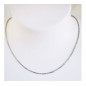 Collier Chaîne Forçat Or Blanc F40Gr/50 - Marque Collection Elsass Bijouterie Or 750/1000 - Couleur Blanc Collier Chaîne Forçat Or Blanc F40Gr/50 - Marque Collection Elsass Bijouterie Or 750/1000 - Couleur Blanc