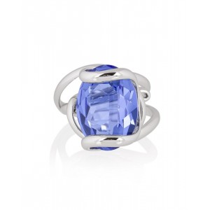 Bague Ovale Collection Bague Ajustable Ajustable Laiton Plaque Argent Rhodie