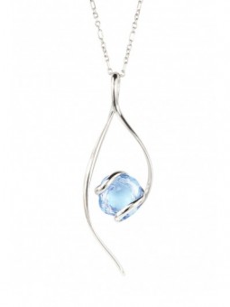Collier Riflessi Collier 45 Cm _ 50 Cm Laiton Plaque Argent Rhodie