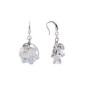 Boucles D'Oreilles Bouquet Collection Boucles D'Oreilles Ajustable Laiton Plaque Argent Rhodie