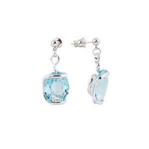 Boucles D'Oreilles Bo Rhod Ovale Light Tuequoise
