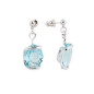 Boucles D'Oreilles Bo Rhod Ovale Light Tuequoise