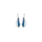 Boucles D'Oreilles Rhodium S Stalattite Bermuda Blu Boucles Courte