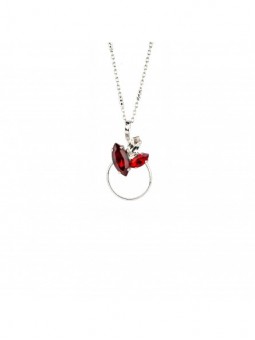 Collier Eve Collection Collier 45 Cm _ 50 Cm Laiton Plaque Argent Rhodie