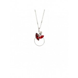 Collier Eve Collection Collier 45 Cm _ 50 Cm Laiton Plaque Argent Rhodie