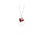 Collier Eve Collection Collier 45 Cm _ 50 Cm Laiton Plaque Argent Rhodie
