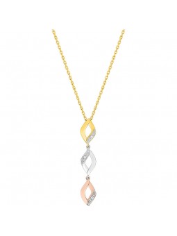 Collier Bijou Collection Ry527Tb4 Ry527Tb4 - Marque Collection Elsass Bijouterie  Or 750/1000 - Couleur Tricolore - Diamant