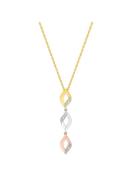 Collier Bijou Collection Ry527Tb4 Ry527Tb4 - Marque Collection Elsass Bijouterie  Or 750/1000 - Couleur Tricolore - Diamant