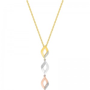 Collier Bijou Collection Ry527Tb4 Ry527Tb4 - Marque Collection Elsass Bijouterie  Or 750/1000 - Couleur Tricolore - Diamant