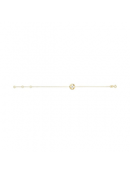 Bracelet Rose Des Vents, Or 9 Carat, Taille 17