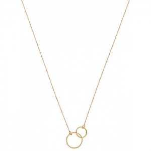 Collier 2 Anneaux 40 Cm, Or Jaune 9K 1010292 - Marque Collection Elsass Bijouterie  Or 375/1000 - Couleur Jaune -