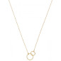 Collier 2 Anneaux 40 Cm, Or Jaune 9K 1010292 - Marque Collection Elsass Bijouterie  Or 375/1000 - Couleur Jaune -