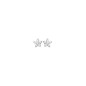 Boucles D'Oreilles Etoiles, Oxyde, Or Blanc 9K 1010380 - Marque Collection Elsass Bijouterie    Oxyde De Zirconium