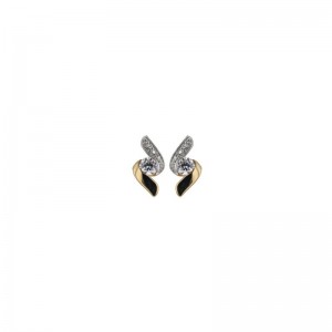 Boucles D'Oreilles 9K - 1014966 1014966 - Marque Collection Elsass Bijouterie   - Couleur Bicolore - Oxyde De Zirconium