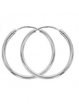 Boucles D'Oreilles Créoles Fil 1,2 Ø16 Mm 1005288 - Marque Collection Elsass Bijouterie  Or 375/1000