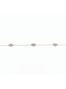 Bracelet Enfant C½Ur Or Jaune Bijou Collection