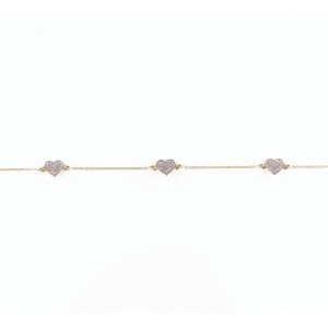 Bracelet Enfant C½Ur Or Jaune Bijou Collection