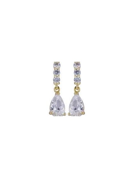 Collier Topaze Carre Serti Griffes, Saphir, Or Gris 375 Millième, 45Cm