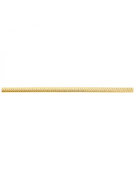 Collier Chaine Serpentine 0,8 Mm Fil Carre 1004831 - Marque Collection Elsass Bijouterie  Or 375/1000 - Couleur Jaune -