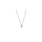 Collier Solitaire Diamant 0,09 Ct Or Blanc 9K 1008262 - Marque Collection Elsass Bijouterie  Or 375/1000  Diamant